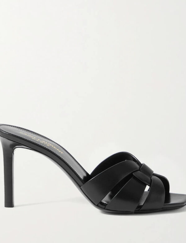 Be Mine Bridal Wide Fit Pia heeled mules in ivory satin